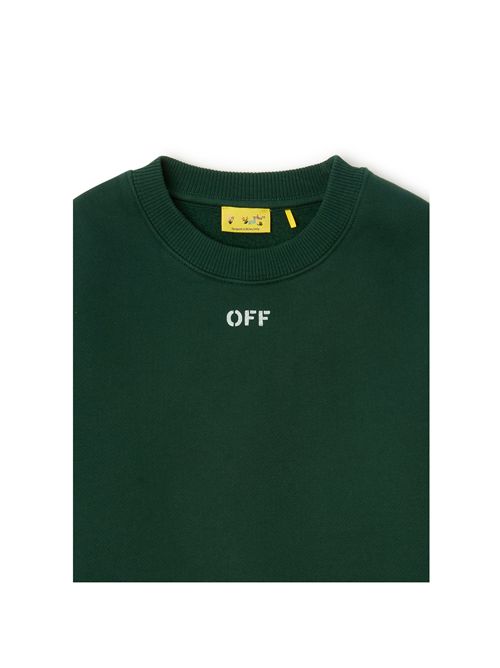Felpa, unisex, logata. OFF WHITE | FLE00730303